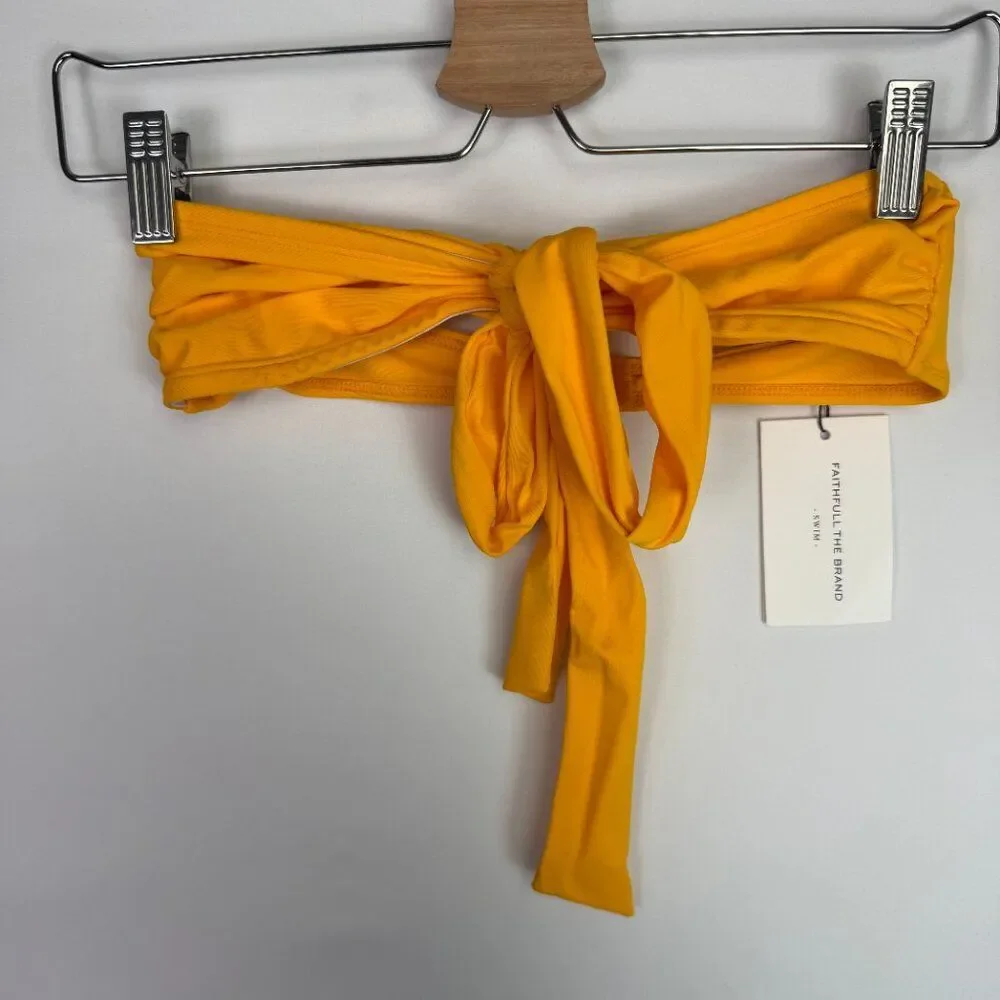 Faithfull the Brand Locales Bikini Top Sun Yellow US 2/ XS